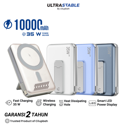 CILUPBAH PowerX – Magnetic Wireless Powerbank 10.000mAh PD 35W